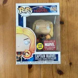 Marvel Collector Corps Funko Pop Captain Marvel Glow Funko Toys